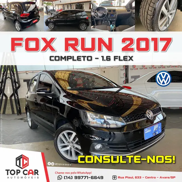 Carro Volkswagen Fox 2017 1.0 MPI Comfortline (Flex)