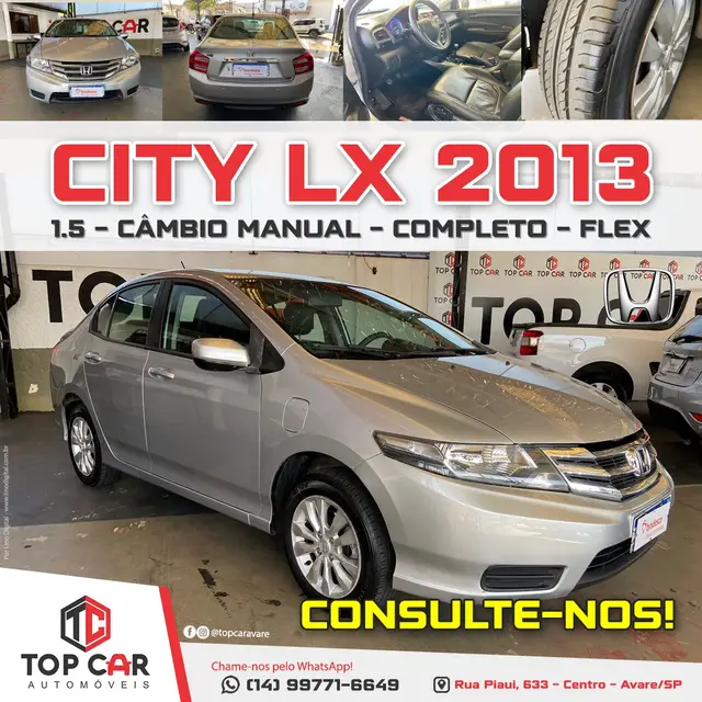 Carro Honda City 2013 LX 1.5 16V (flex)
