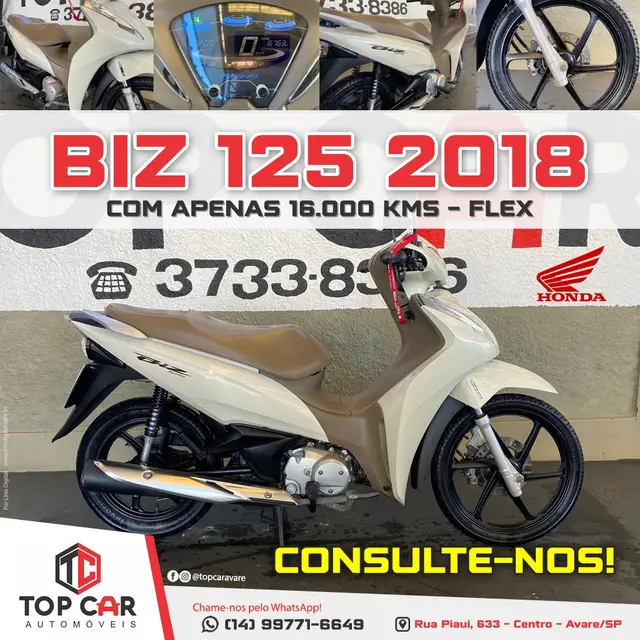 Carro Honda Biz 125i 2018 Flex