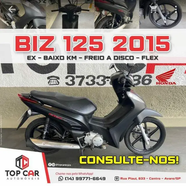 Carro Honda Biz 125i 2015 EX