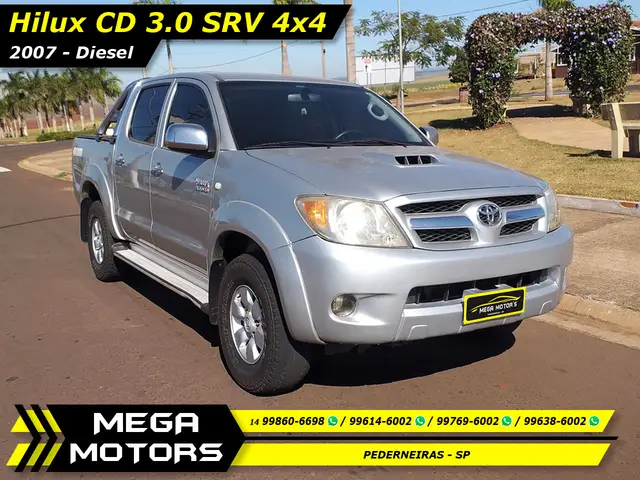 Carro Toyota Hilux Cabine Dupla 2007 Hilux SRV 4x4 3.0 (cab. dupla)
