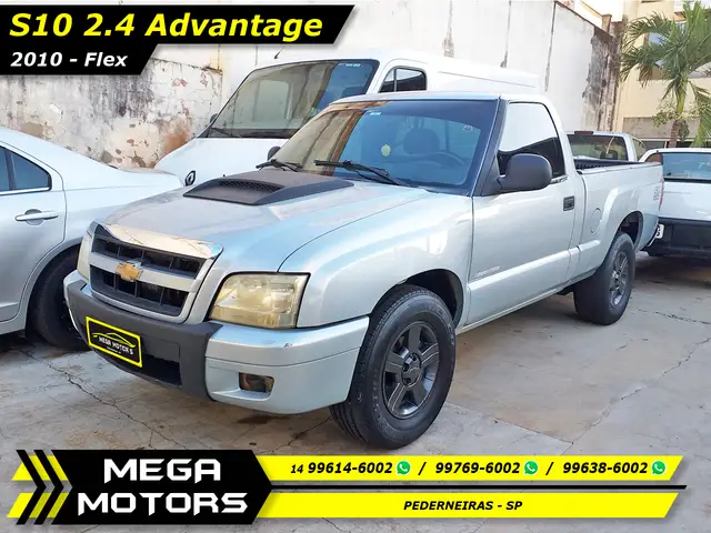 Carro Chevrolet S10 Cabine Simples 2010 S10 Advantage 4x2 2.4 (Flex) (Cab Simples)