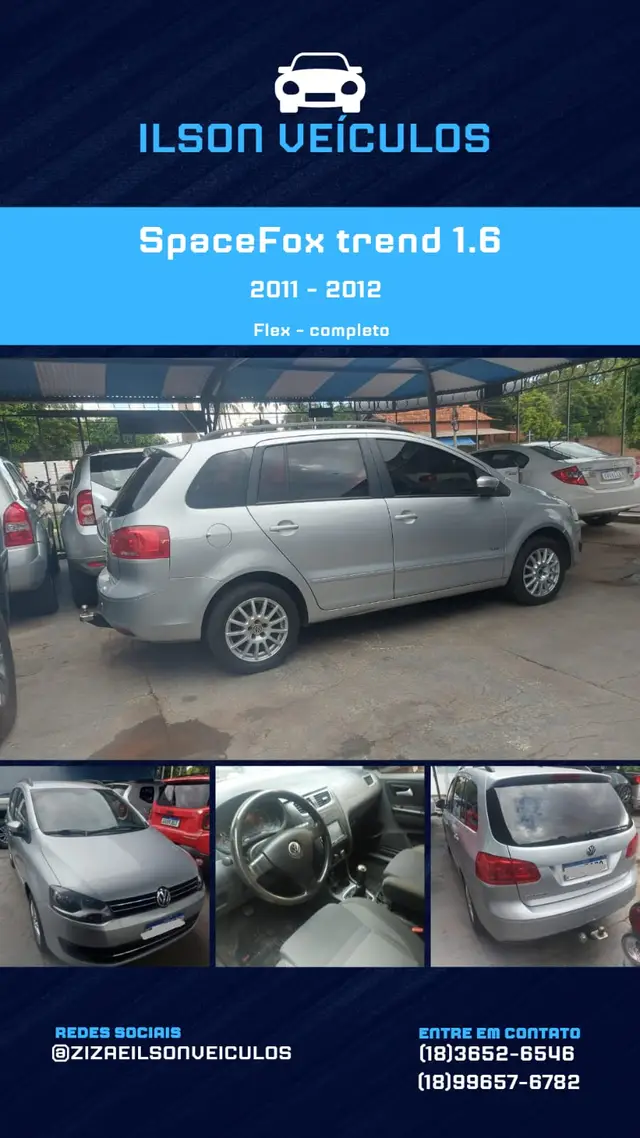 Carro Volkswagen SpaceFox 2012 1.6 8V Trend (Flex)