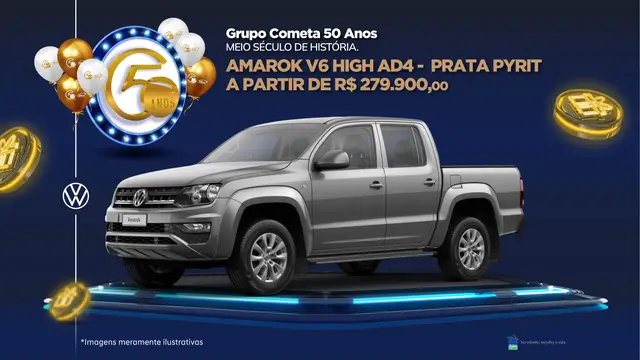 Carro Volkswagen Amarok 2023 Highline 3.0 CD 4x4 TDi (Aut)