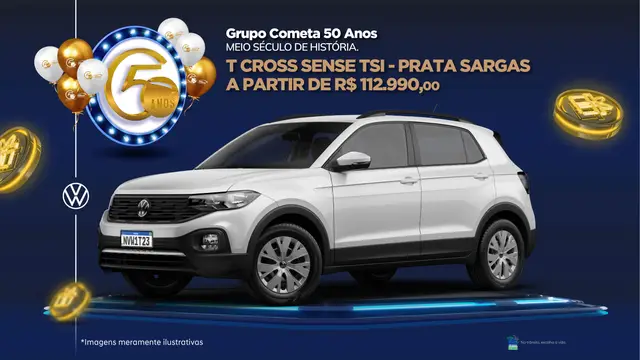 Carro Volkswagen T-Cross 2023 1.0 200 TSI Sense (Aut) (Flex)