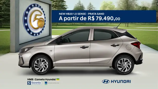 Carro Hyundai HB20 2023 Sense 1.0 (Flex)