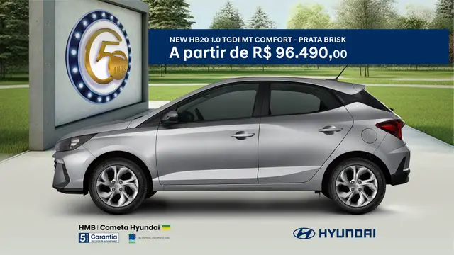 Carro Hyundai HB20 2023 Comfort 1.0 TGDI (Mec.)