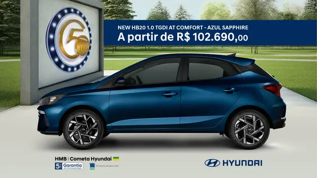 Carro Hyundai HB20 2023 Comfort 1.0 TGDI (Aut.)