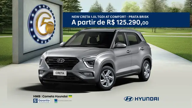 Carro Hyundai Creta 2023 Comfort 1.0 Turbo (Aut) (Flex)