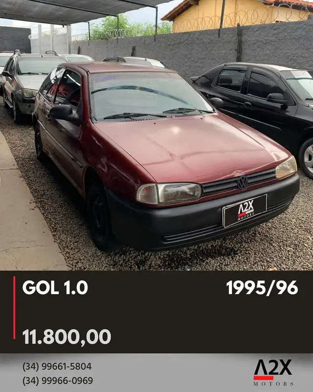 Carro Volkswagen Gol 1995 CL 1.6 (motor AP)