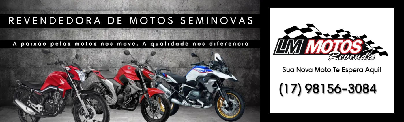 Fachada da loja LM Motos Revenda - São José do Rio Preto - SP