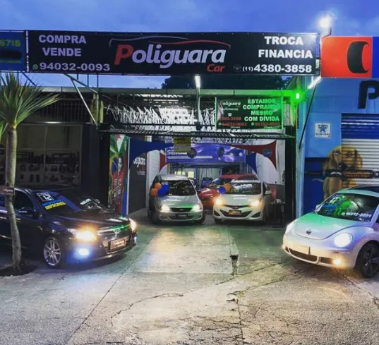 Fachada da loja POLIGUARA CAR - Poá - SP