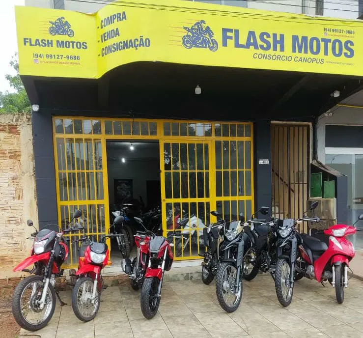 Fachada da loja Flash Motos - Canaã dos Carajás - PA