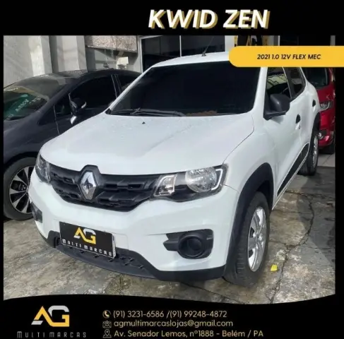 Carro Renault Kwid 2021 Zen 1.0 12v SCe (Flex)