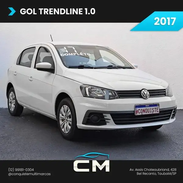 Carro Volkswagen Gol 2017 Trend 1.0 MI