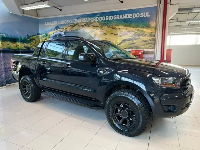 Carro Ford Ranger Cabine Dupla 2022 Black 2.2 Turbodiesel 4x2 (Aut)
