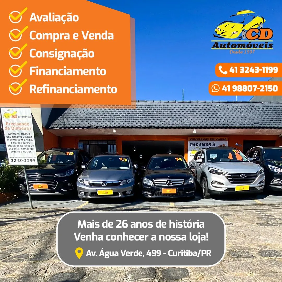 Fachada da loja CD AUTOMÓVEIS - Curitiba - PR