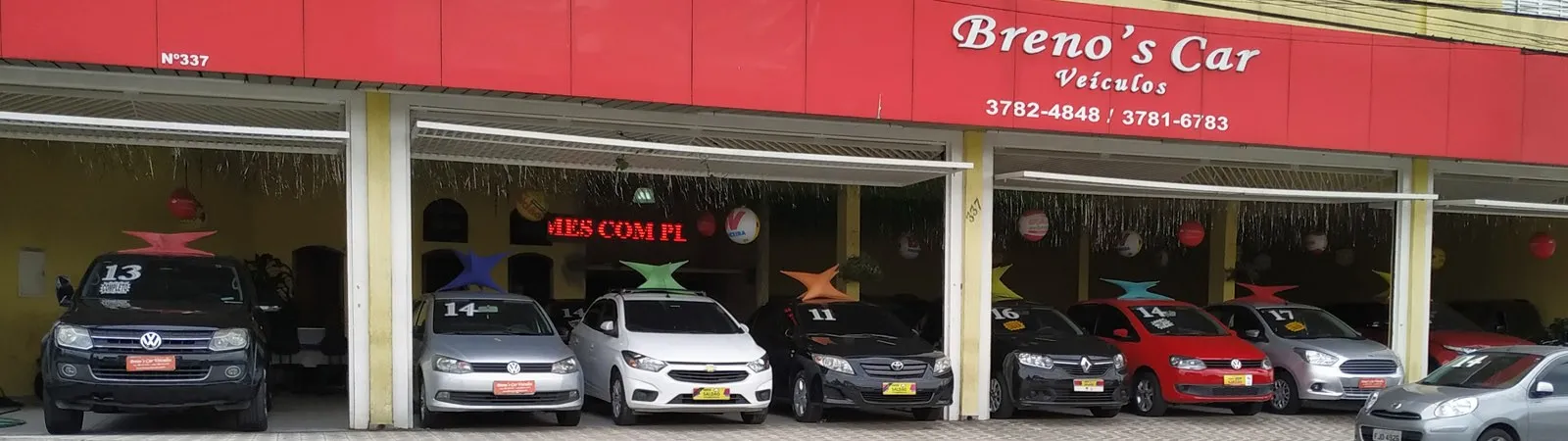 Fachada da loja Veículos à venda em BRENOS CAR VEÍCULOS - São Paulo - SP | Mobiauto