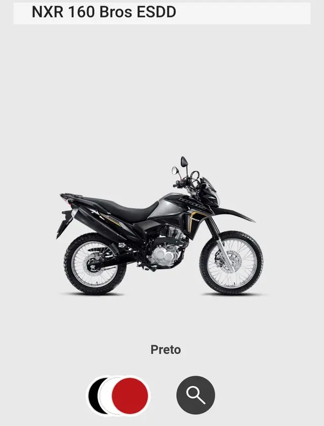 Carro Honda NXR 160 2023 Bros ESDD
