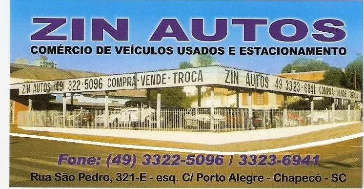 Fachada da loja ZIN AUTOS LTDA - Chapecó - SC