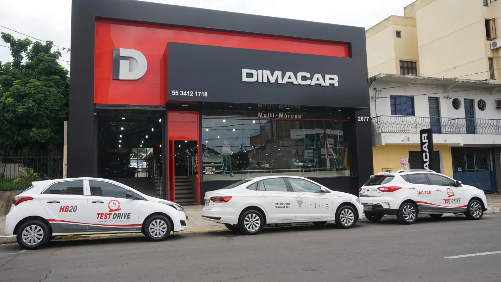 Fachada da loja Dimacar - Uruguaiana - RS