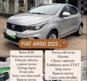 Carro Fiat Argo 2022 Drive 1.0 (Flex)