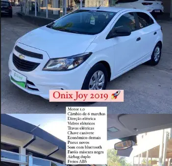 Carro Chevrolet Onix 2019 1.0 Joy SPE/4
