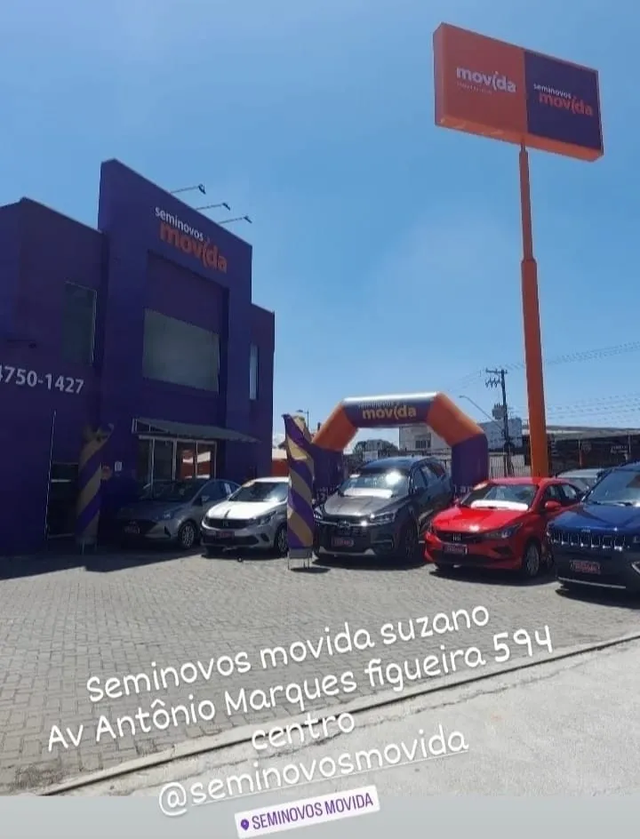 Fachada da loja Veículos à venda em Seminovos Movida Suzano  - Suzano - SP | Mobiauto