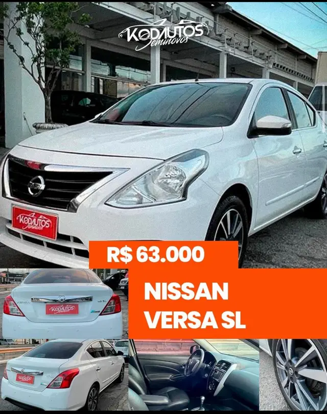 Carro Nissan Versa 2018 1.6 16V SL FlexStart CVT (Flex)
