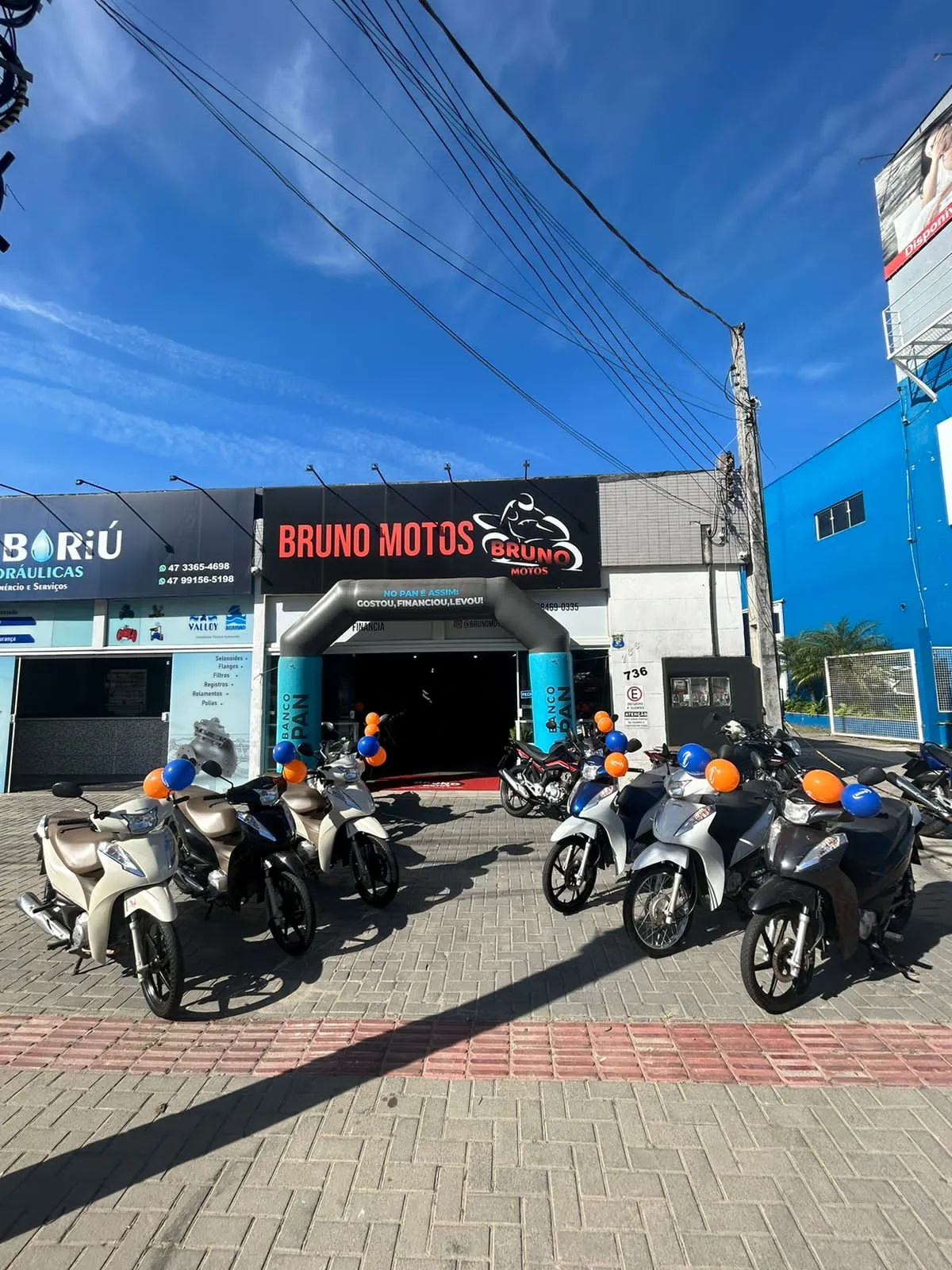 Fachada da loja BRUNO MOTOS - Camboriú - SC