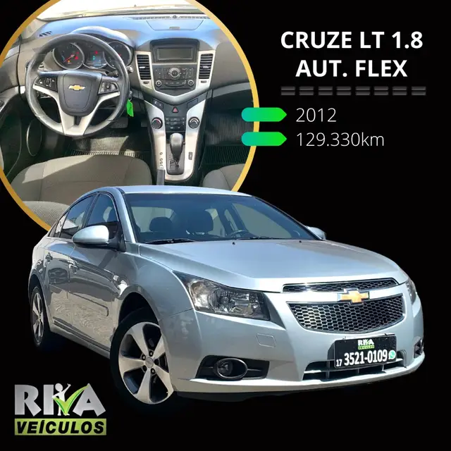 Carro Chevrolet Cruze 2012 LT 1.8 16V Ecotec (Aut)(Flex)