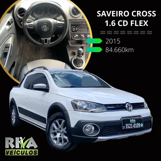 Carro Volkswagen Saveiro 2015 Cross 1.6 16v MSI CD (Flex)