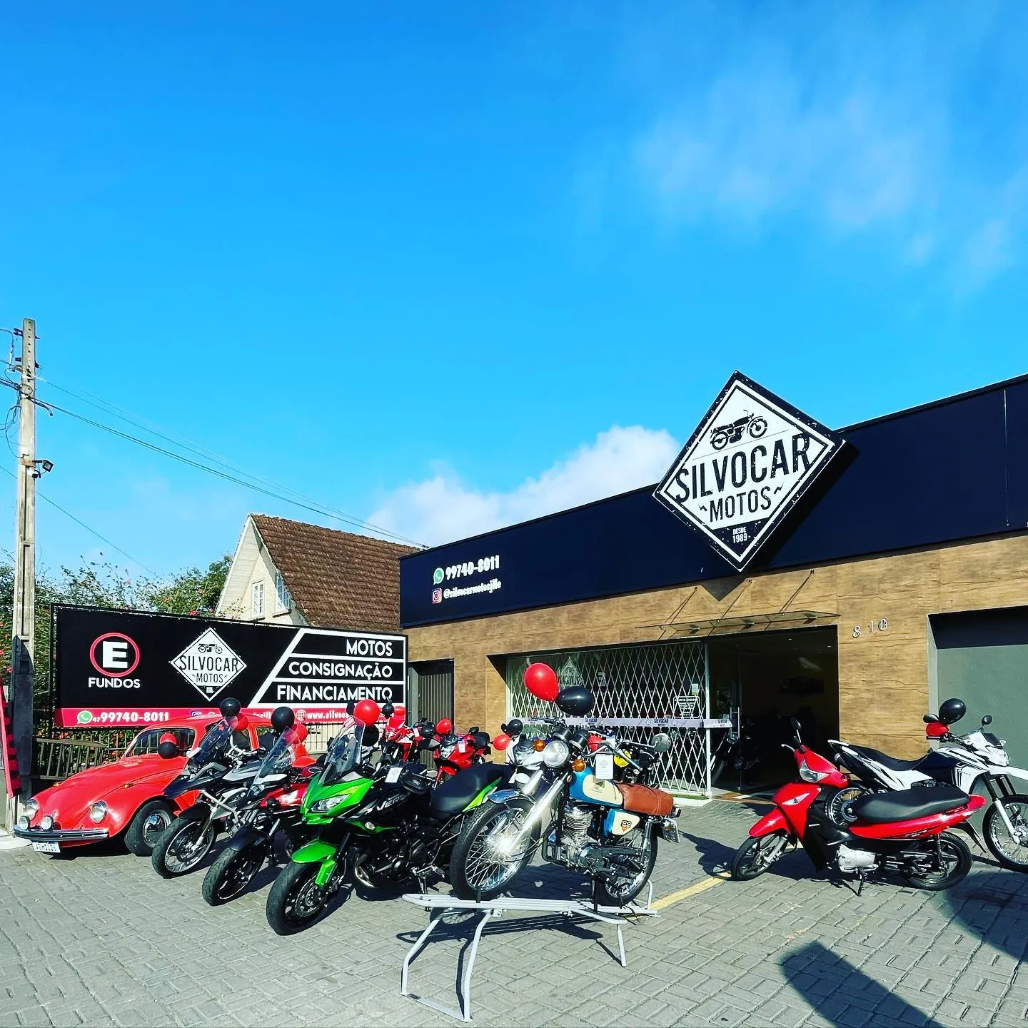 Fachada da loja Veículos à venda em SILVOCAR MOTOS LTDA - Joinville - SC | Mobiauto