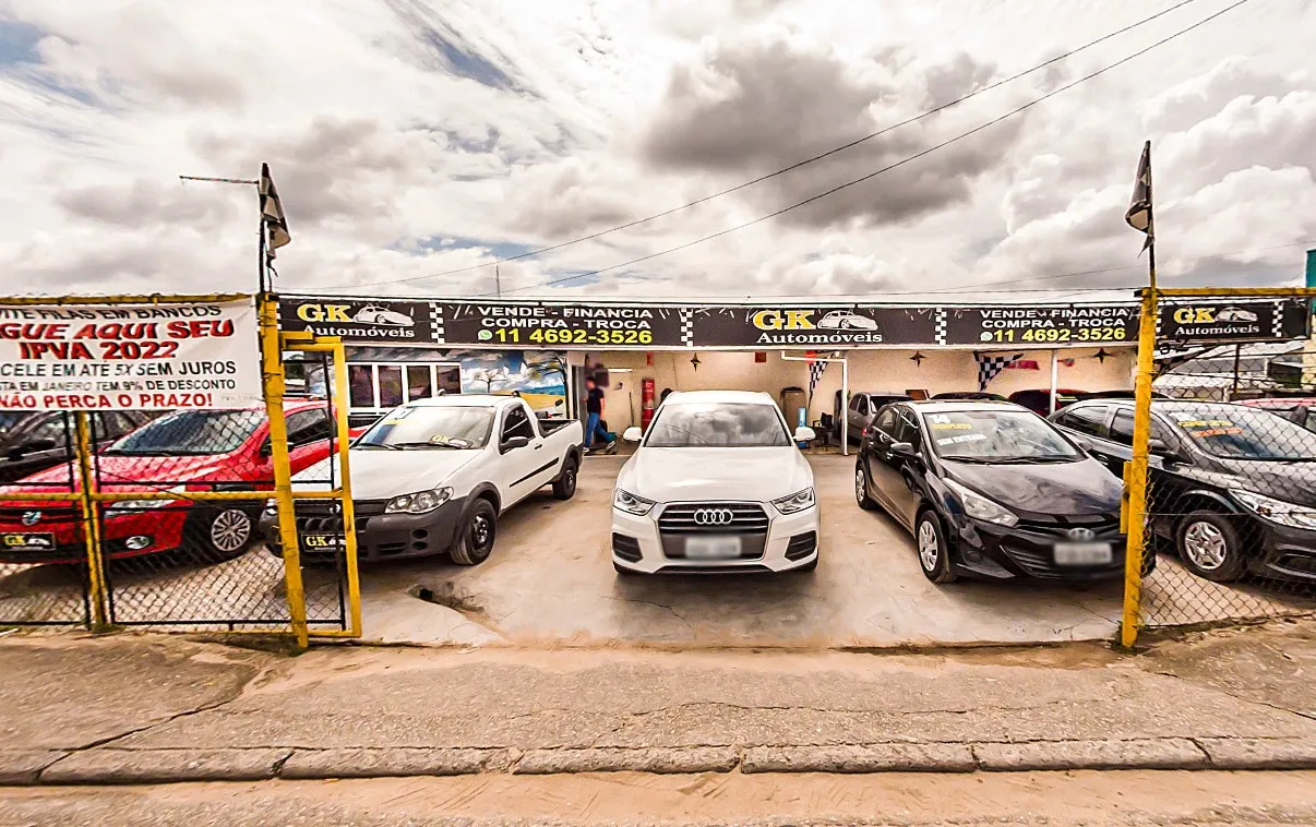 Fachada da loja GK Automóveis - Biritiba-Mirim - SP