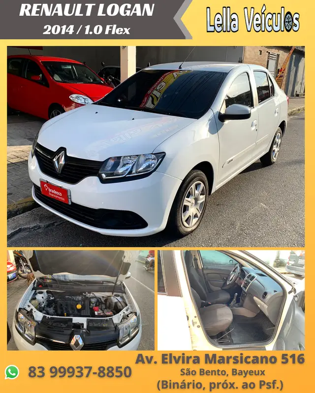 Carro Renault Logan 2014 Authentique 1.0 16V (flex)