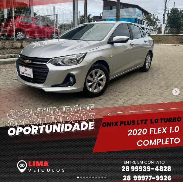 Carro Chevrolet Onix Plus 2020 1.0 LTZ Turbo (Flex)