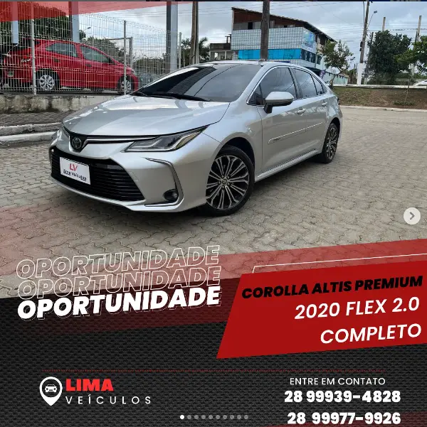 Carro Toyota Corolla 2020 1.8  HYBRID FLEX ALTIS PREMIUM CVT