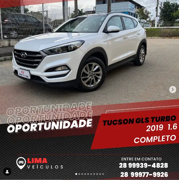 Carro Hyundai Tucson 2019 GLS 1.6 T-GDI (Aut)