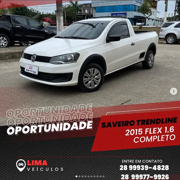 Carro Volkswagen Saveiro 2015 Trendline 1.6 MSI CS (Flex)