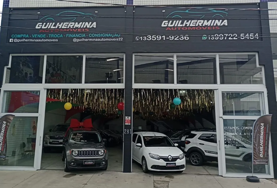 Fachada da loja Veículos à venda em GUILHERMINA AUTOMOVEIS  - Praia Grande - SP | Mobiauto