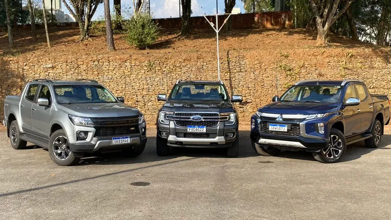 Comparativo: nova Ford Ranger encara Mitsubishi L200 Triton e Chevrolet S10