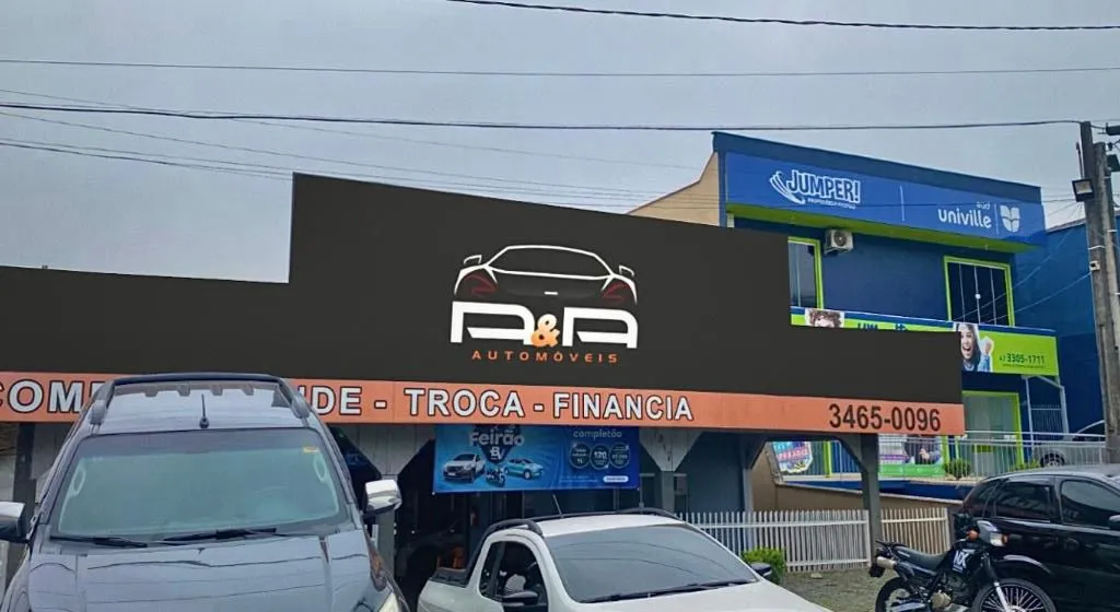 Fachada da loja Veículos à venda em A & A automoveis - Araquari - SC | Mobiauto