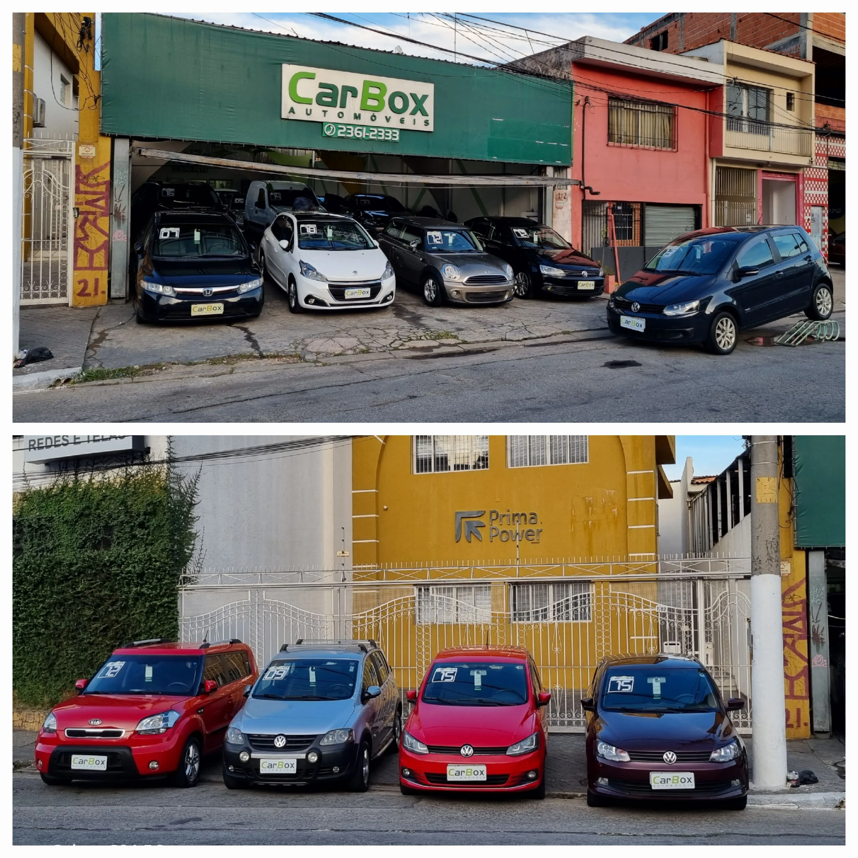 Fachada da loja CARBOX AUTOMOVEIS - São Paulo - SP