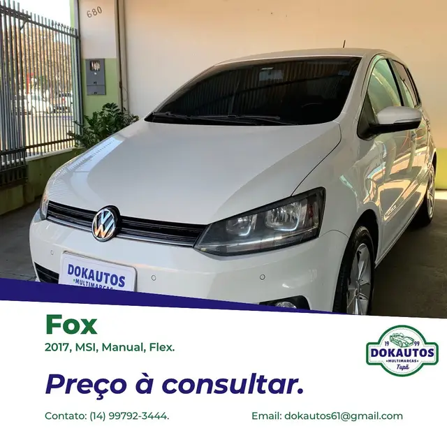 Carro Volkswagen Fox 2017 1.6 MSI Comfortline (Flex)