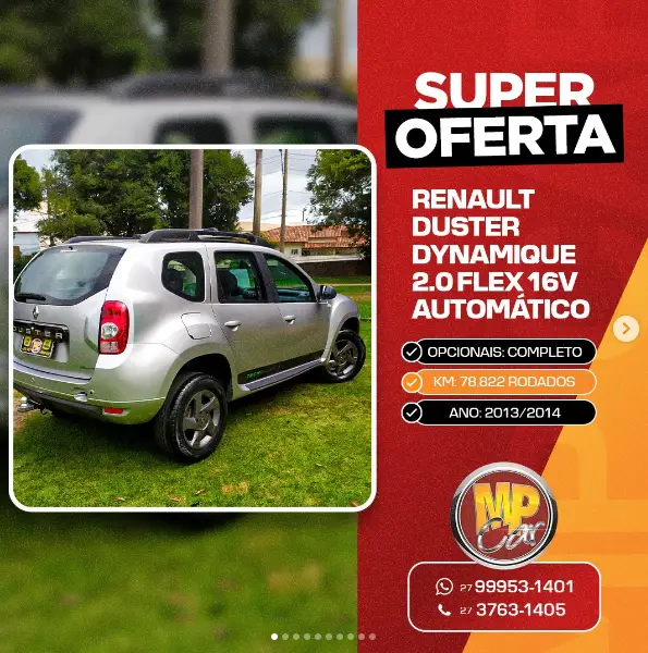 Carro Renault Duster 2014 2.0 16V Dynamique (Flex)(Aut)