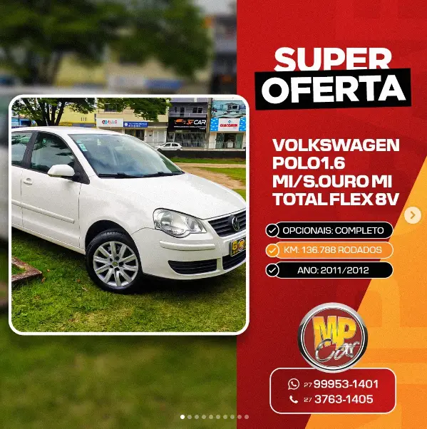 Carro Volkswagen Polo 2012 Hatch 1.6 VHT Total Flex