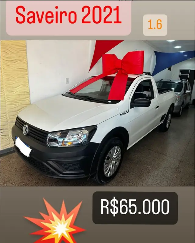 Carro Volkswagen Saveiro 2021 Trendline 1.6 MSI CS (Flex)