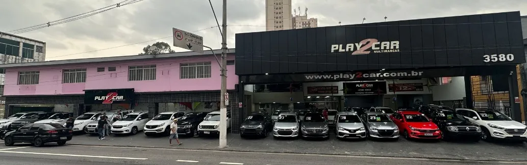 Fachada da loja Veículos à venda em PLAY2CAR MULTIMARCAS - São Paulo - SP | Mobiauto