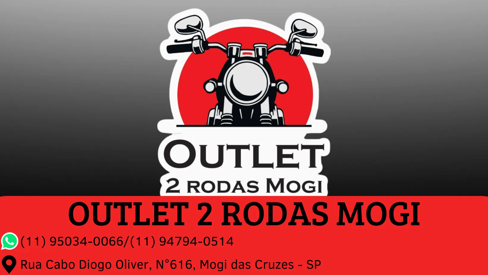 Fachada da loja OUTLET 2 RODAS - Mogi das Cruzes - SP