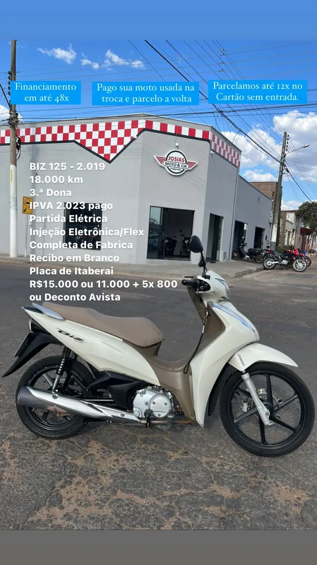 Moto Honda Biz 125i 2019 Flex